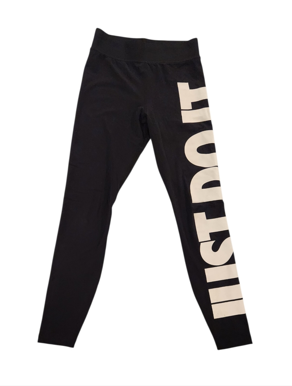 Nike "Just Do It." Black & White Logo Leggings - Women's Size Small
